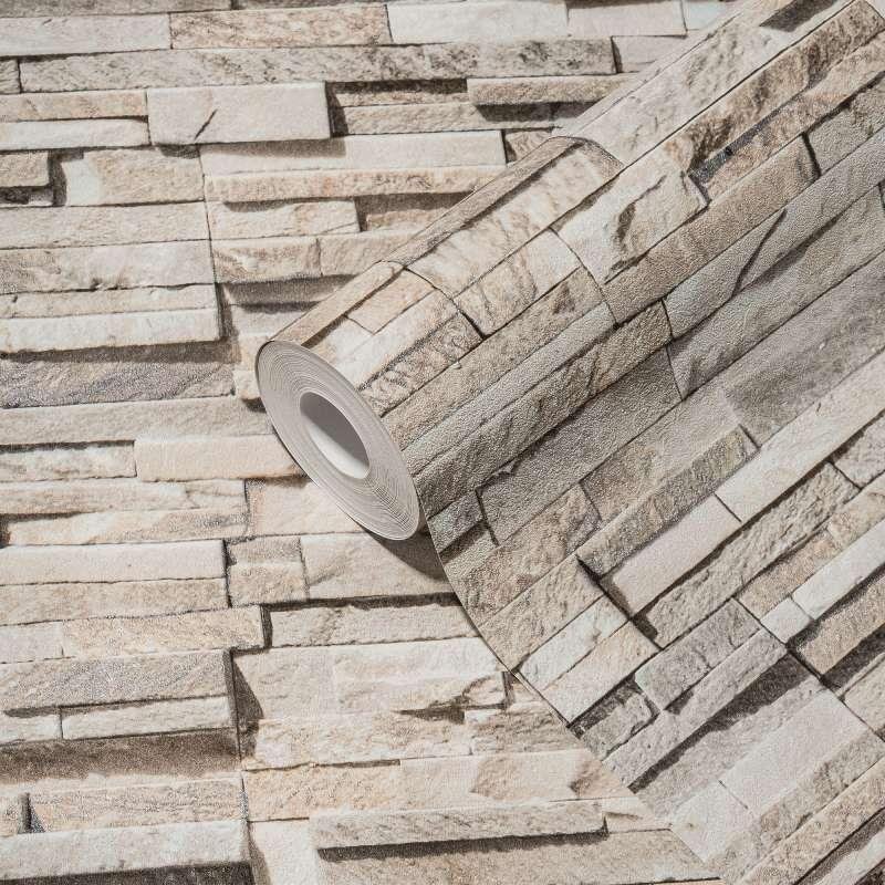Tapete Beige, Creme, Braun livingwalls Vliestapete (1043708)