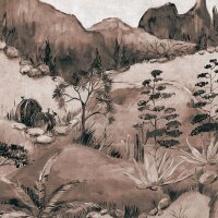 Digitaldruck-Tapete Braun, Grau, Silber Eijffinger (1029677)