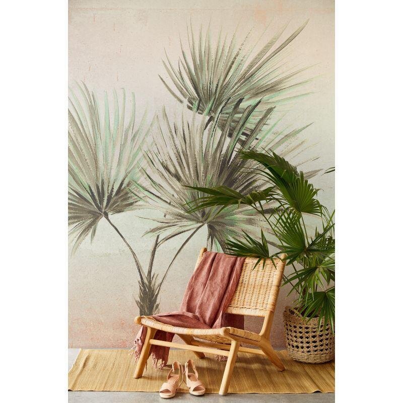 Digitaldruck-Tapete Grün, Rosa, Rose Eijffinger (1029675)