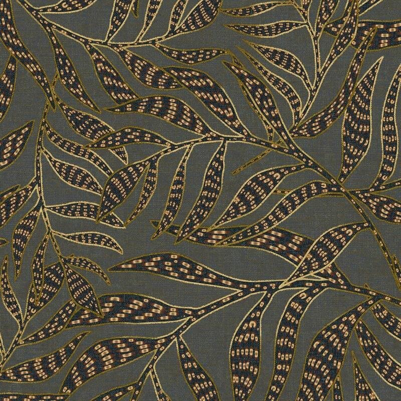 Tapete Blau, Schwarz, Anthrazit Eijffinger Vliestapete (1029668)