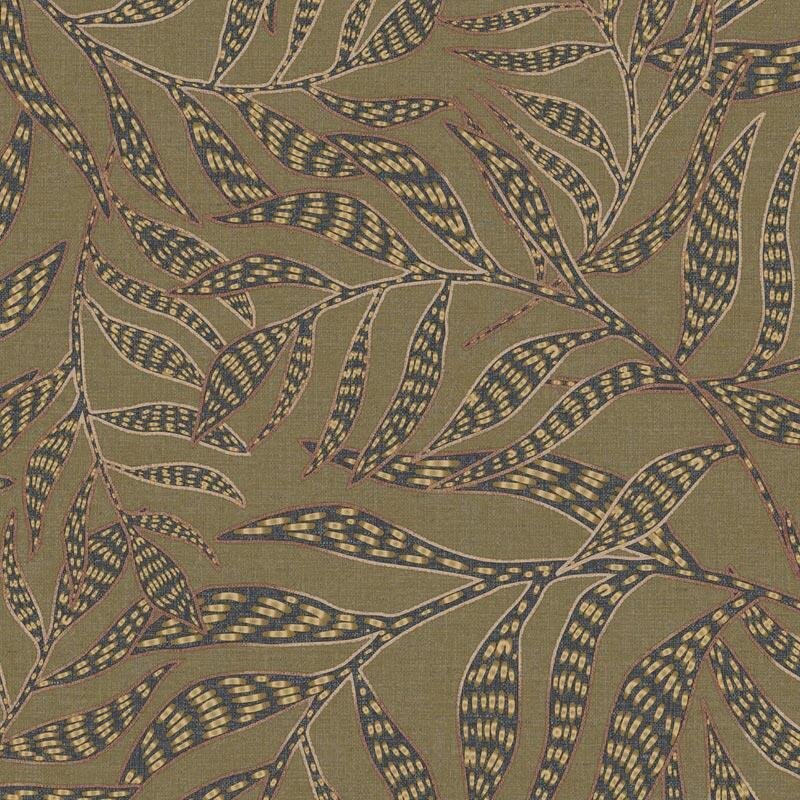 Tapete Grün, Schwarz, Anthrazit Eijffinger Vliestapete (1029666)