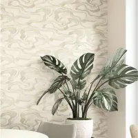 Tapete Beige, Creme Marburg Vliestapete (1043698)