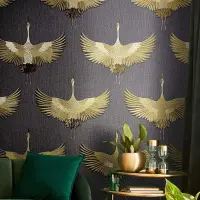 Tapete Schwarz, Anthrazit, Gold, Kupfer Marburg...