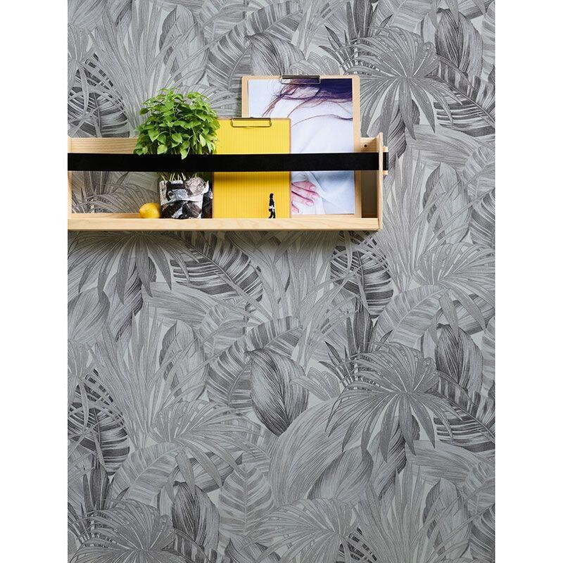 Tapete Grau, Silber, Schwarz-Weiß innova Vliestapete (1028612)