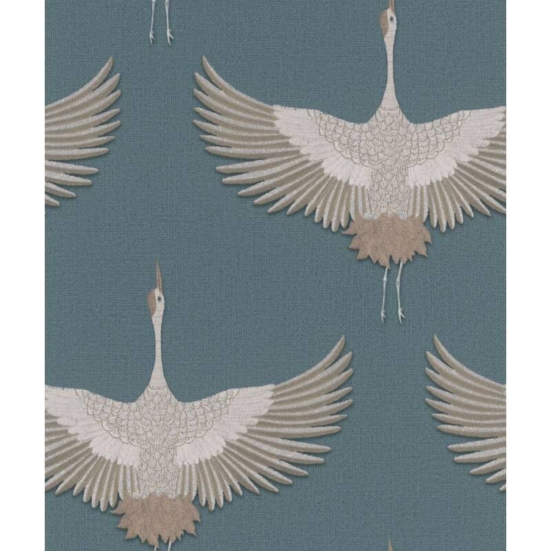 Tapete Beige, Creme, Blau, Braun Marburg Vliestapete (1043695)