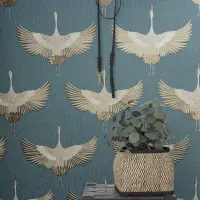 Tapete Beige, Creme, Blau, Braun Marburg Vliestapete...