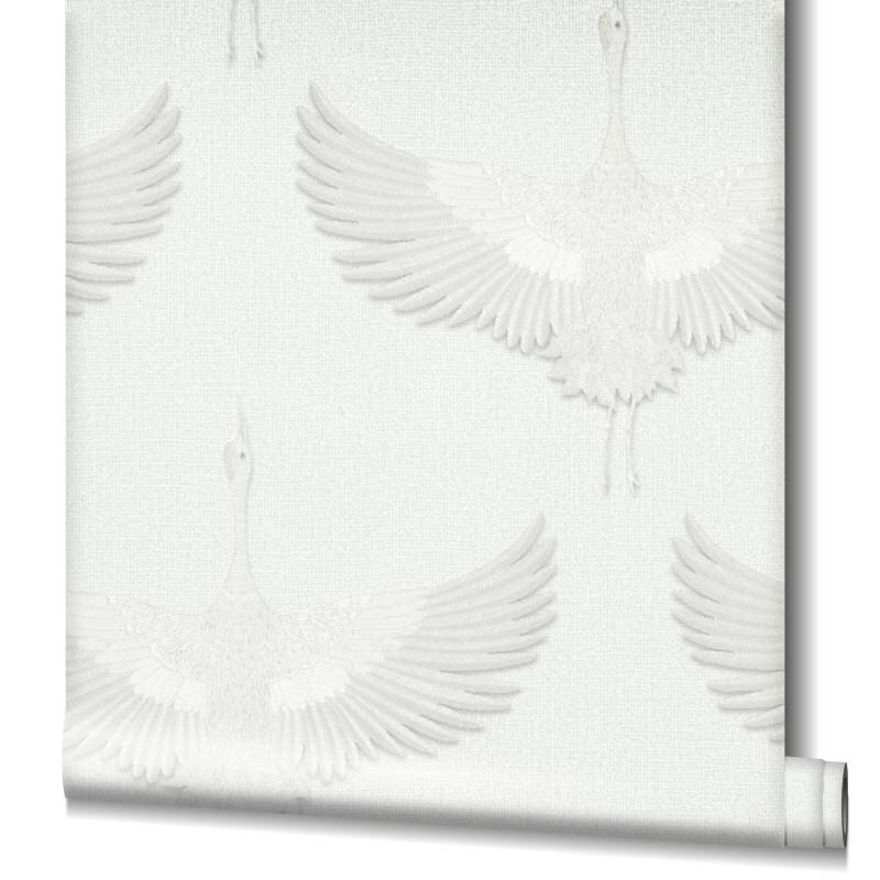 Tapete Grau, Silber, Weiß Marburg Vliestapete (1043692)