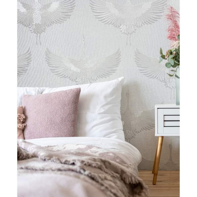 Tapete Grau, Silber, Weiß Marburg Vliestapete (1043692)