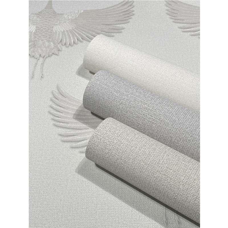 Tapete Grau, Silber, Weiß Marburg Vliestapete (1043692)