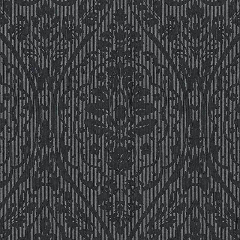 Tapete Grau, Silber, Schwarz, Anthrazit Architects Paper Textiltapete (1024202)