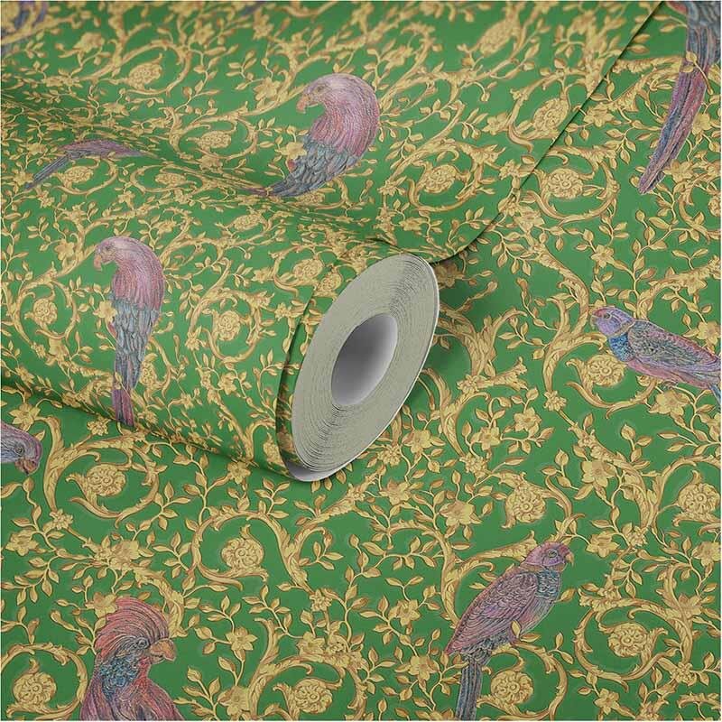 Tapete Gold, Kupfer, Grün VERSACE Vliestapete (1028868)