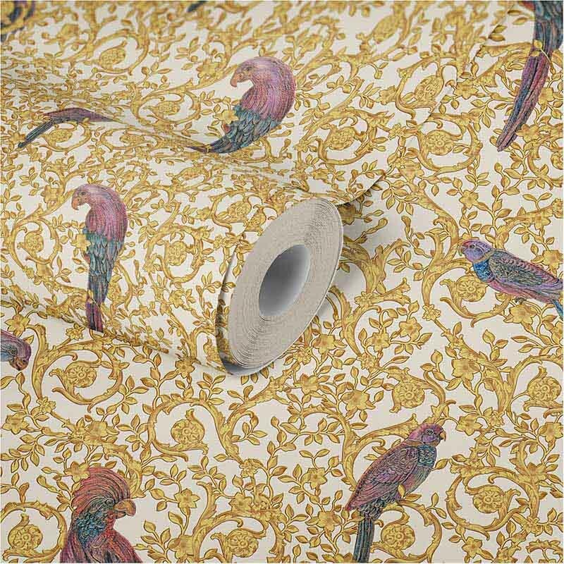 Tapete Gold, Kupfer, Weiß VERSACE Vliestapete (1028867)