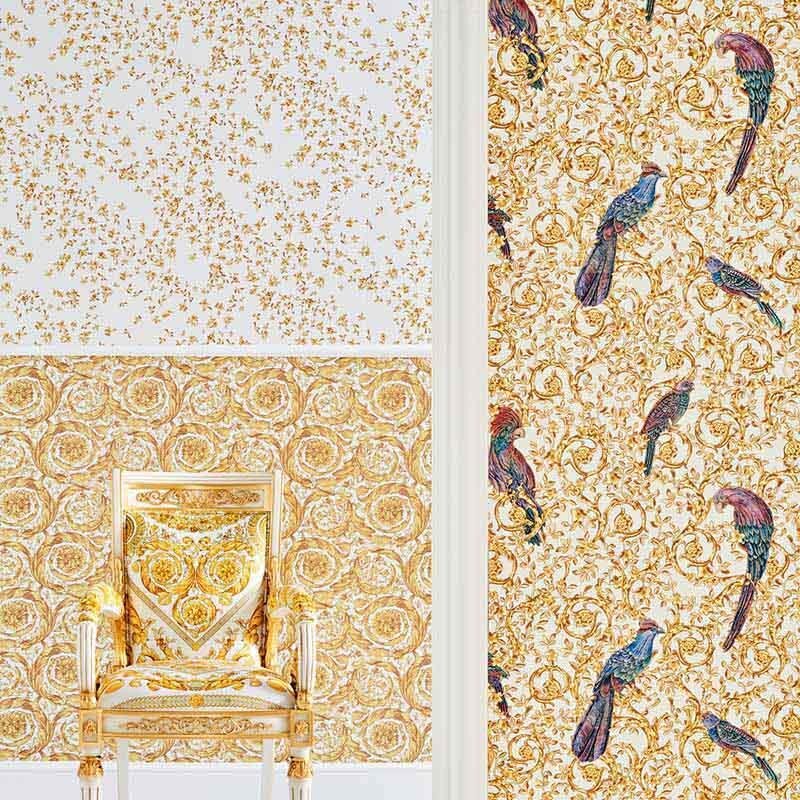 Tapete Gold, Kupfer, Weiß VERSACE Vliestapete (1028867)