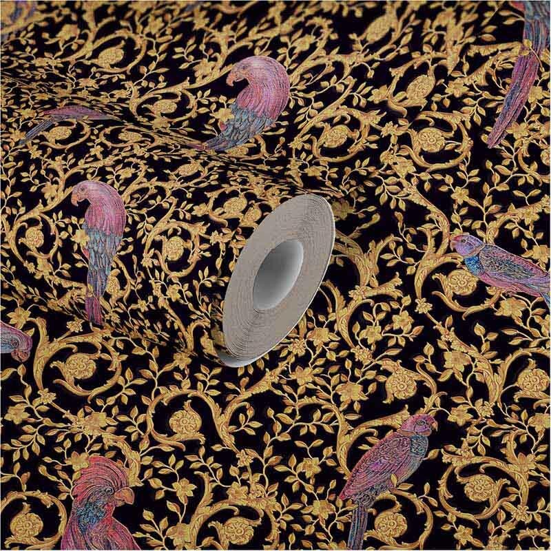 Tapete Gold, Kupfer, Schwarz, Anthrazit VERSACE Vliestapete (1028866)