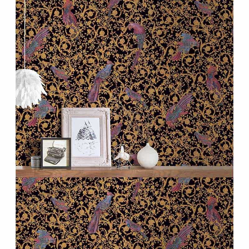 Tapete Gold, Kupfer, Schwarz, Anthrazit VERSACE Vliestapete (1028866)