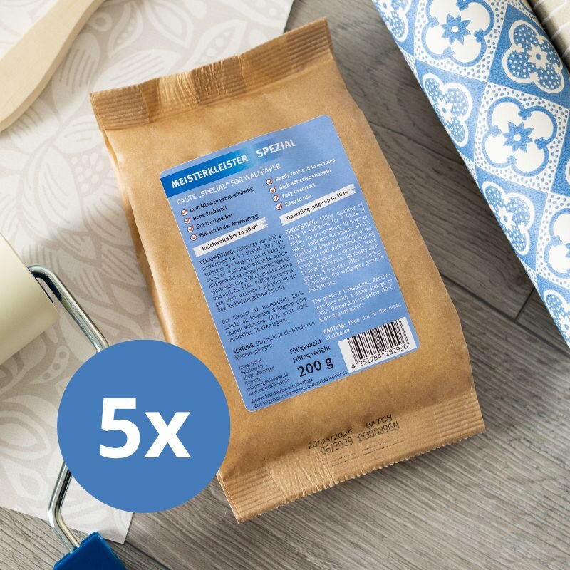 5 x Meisterkleister Spezial (1 kg für 150 m²)