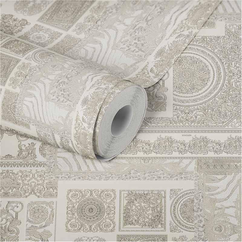 Tapete Beige, Creme, Grau, Silber VERSACE Vliestapete (1028841)