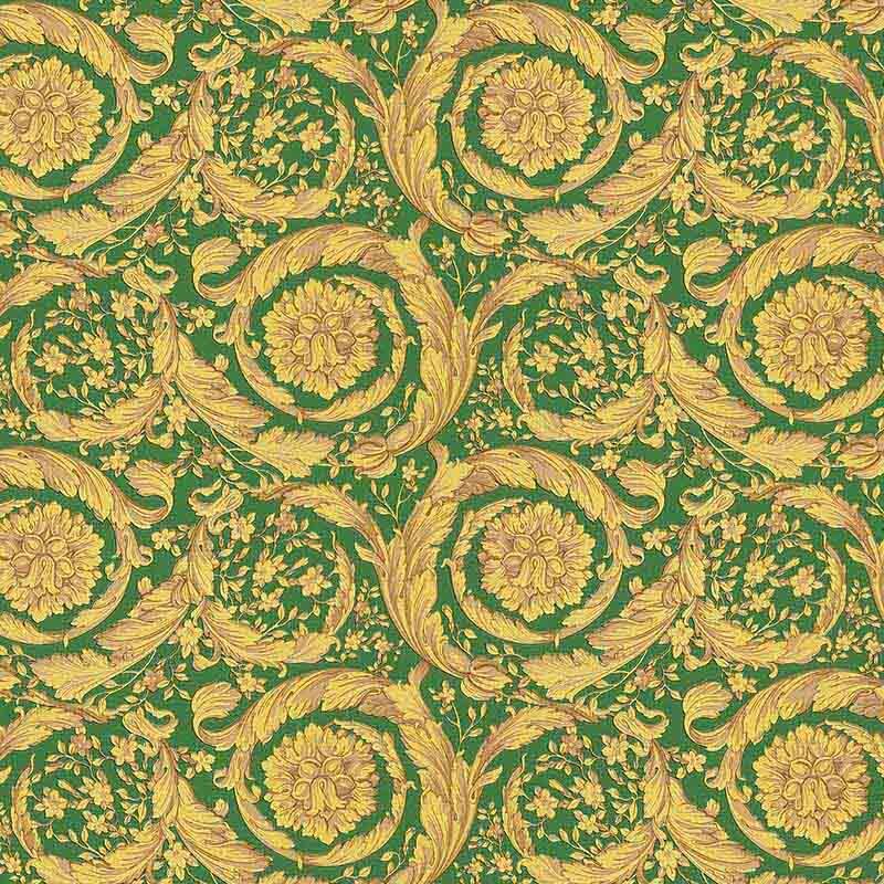 Tapete Gold, Kupfer, Grün VERSACE Vliestapete (1028452)