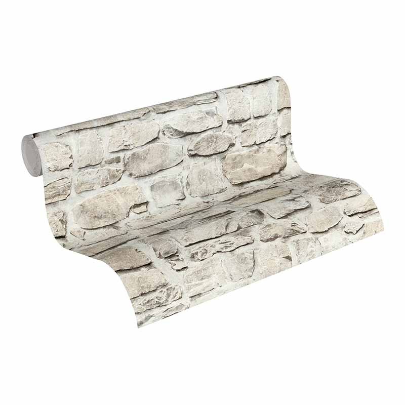 Tapete Beige, Creme, Grau, Silber AS-Creation Vliestapete (1028150)