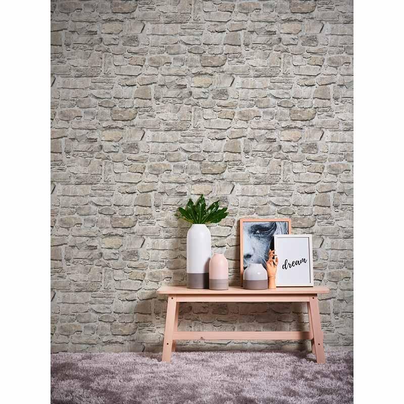 Tapete Beige, Creme, Grau, Silber AS-Creation Vliestapete (1028150)