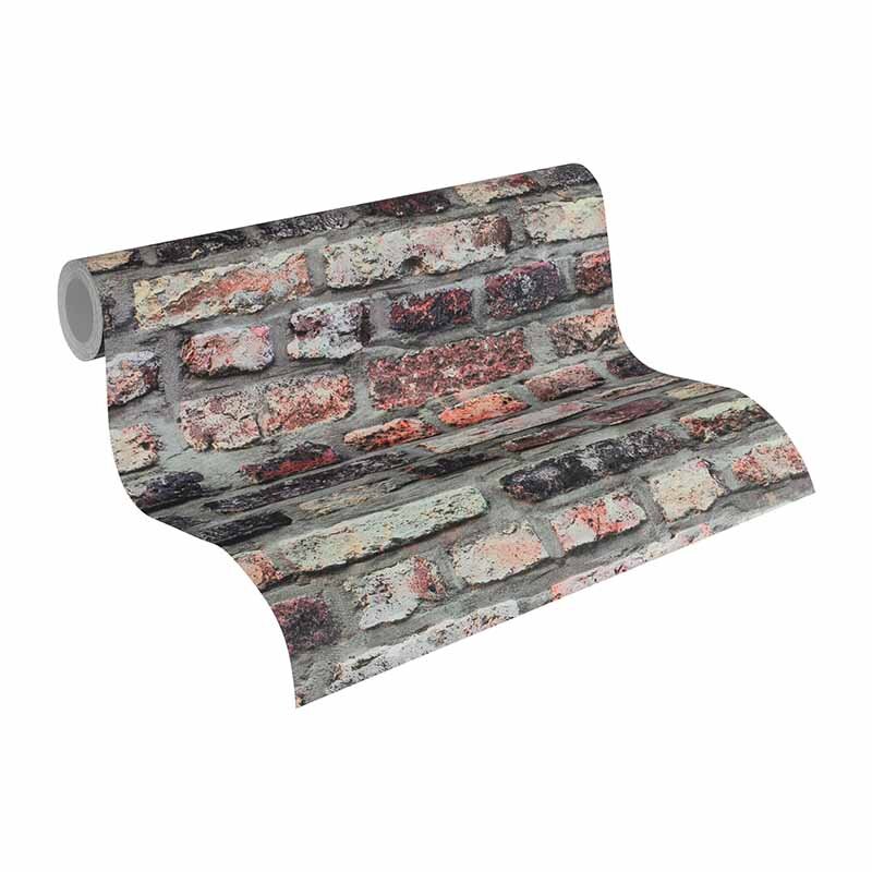 Tapete Grau, Silber, Rot AS-Creation Vliestapete (1028119)