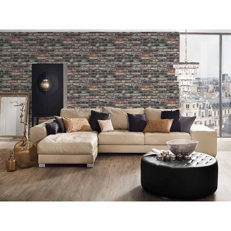 Tapete Grau, Silber, Rot AS-Creation Vliestapete (1028119)