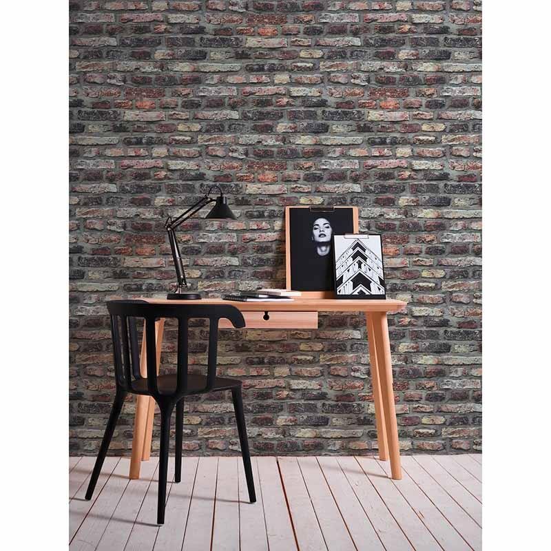 Tapete Grau, Silber, Rot AS-Creation Vliestapete (1028119)