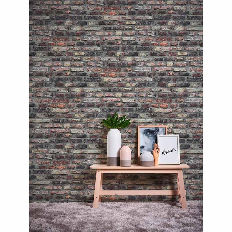 Tapete Grau, Silber, Rot AS-Creation Vliestapete (1028119)