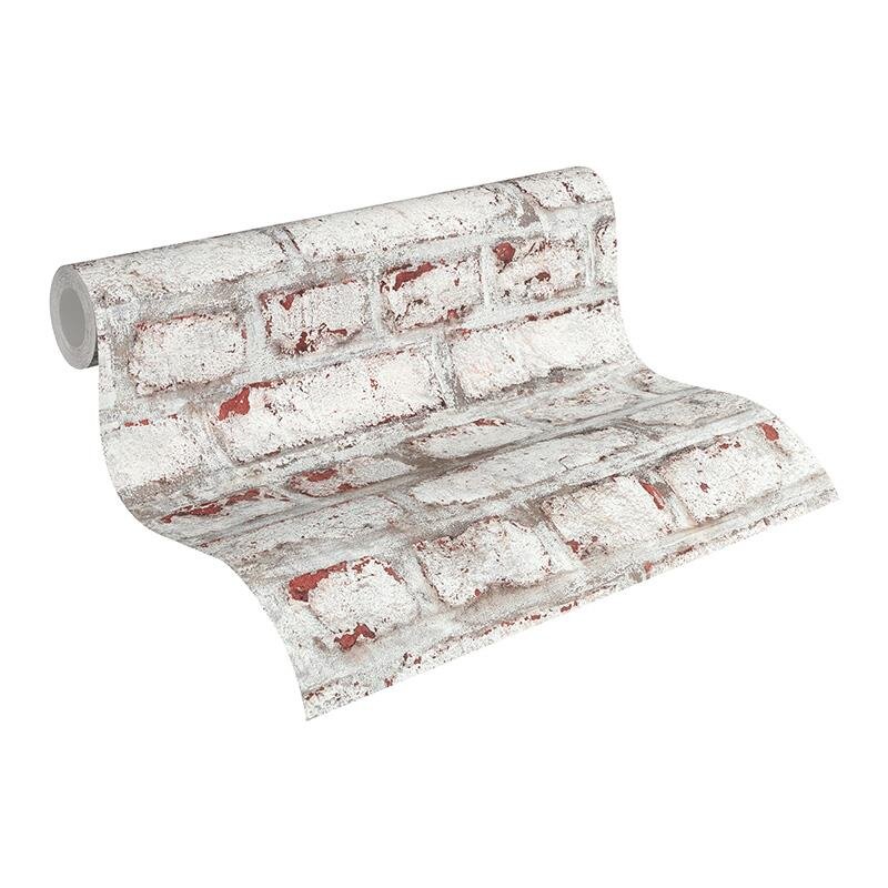 Tapete Grau, Silber, Rot AS-Creation Vliestapete (1028117)