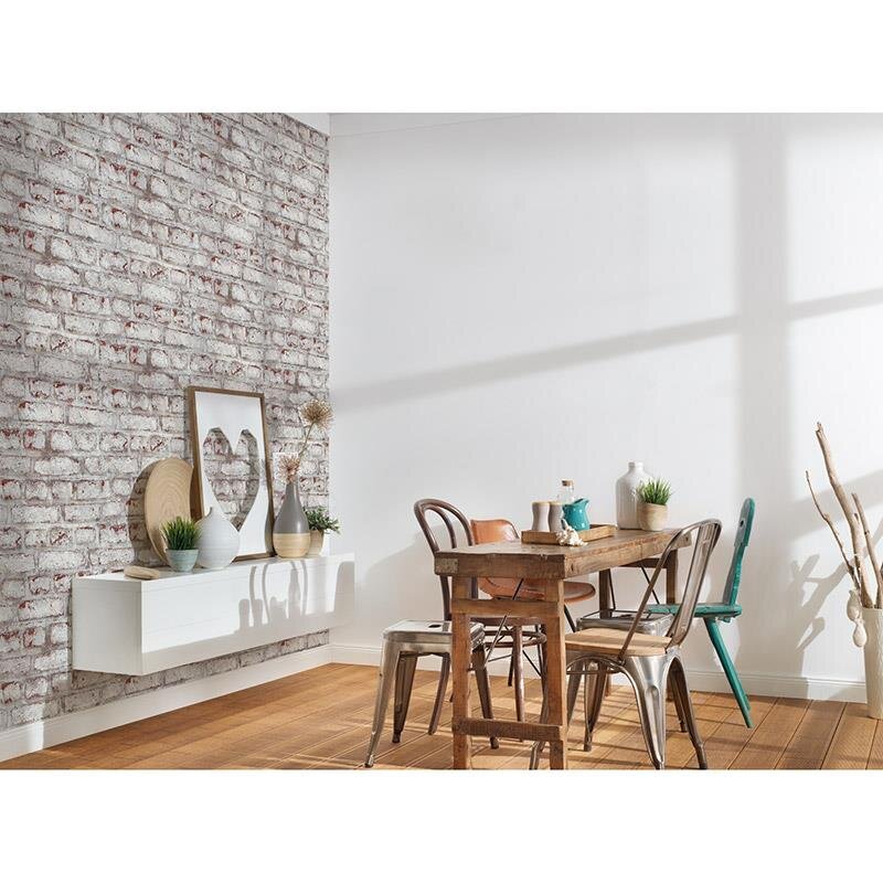 Tapete Grau, Silber, Rot AS-Creation Vliestapete (1028117)