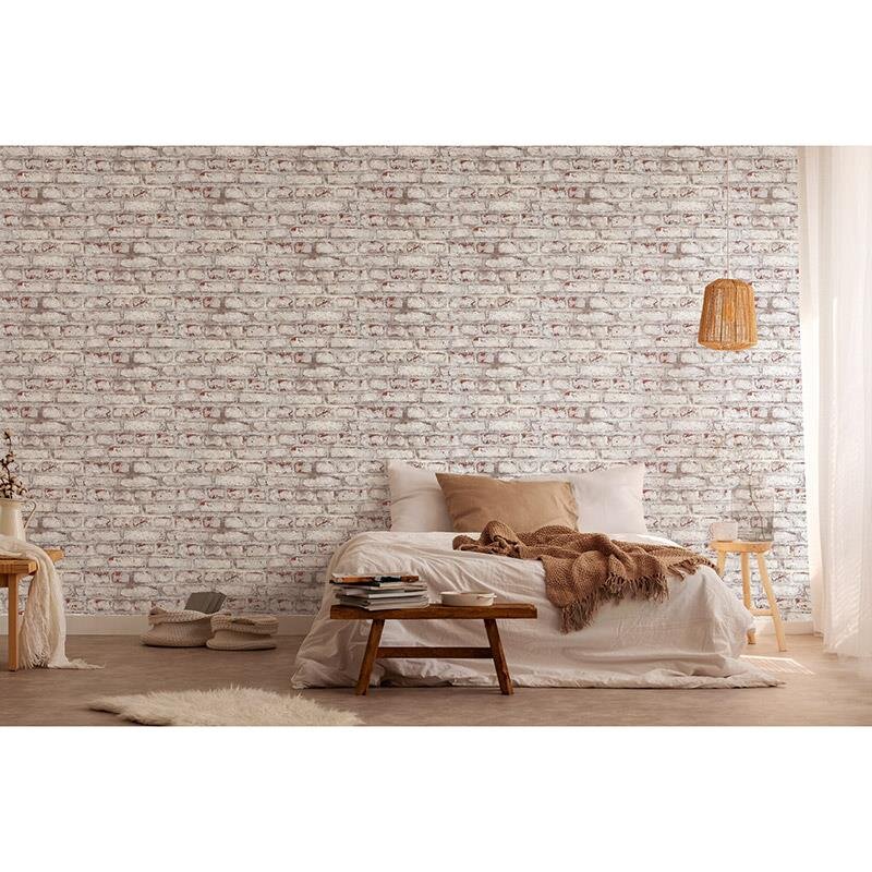 Tapete Grau, Silber, Rot AS-Creation Vliestapete (1028117)