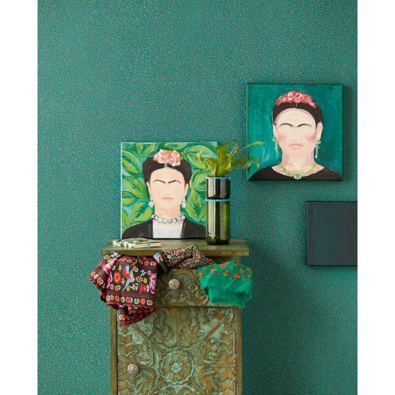 Digitaldruck-Tapete Grau, Silber, Grün, Weiß Eijffinger (1029712)