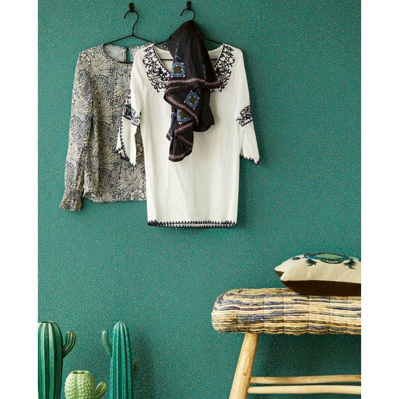 Digitaldruck-Tapete Grau, Silber, Grün, Weiß Eijffinger (1029712)