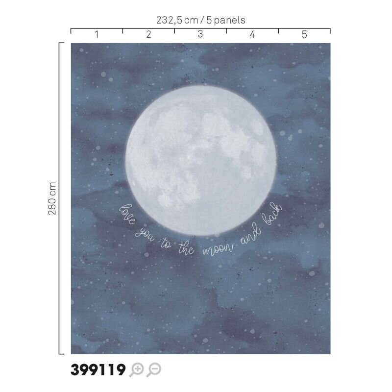 Digitaldruck-Tapete Blau Eijffinger (1029834)