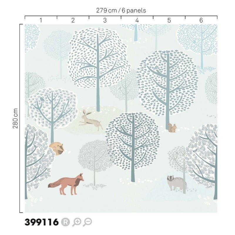 Tapete Blau, Grün, Pastellfarben Eijffinger Vliestapete (1029831)