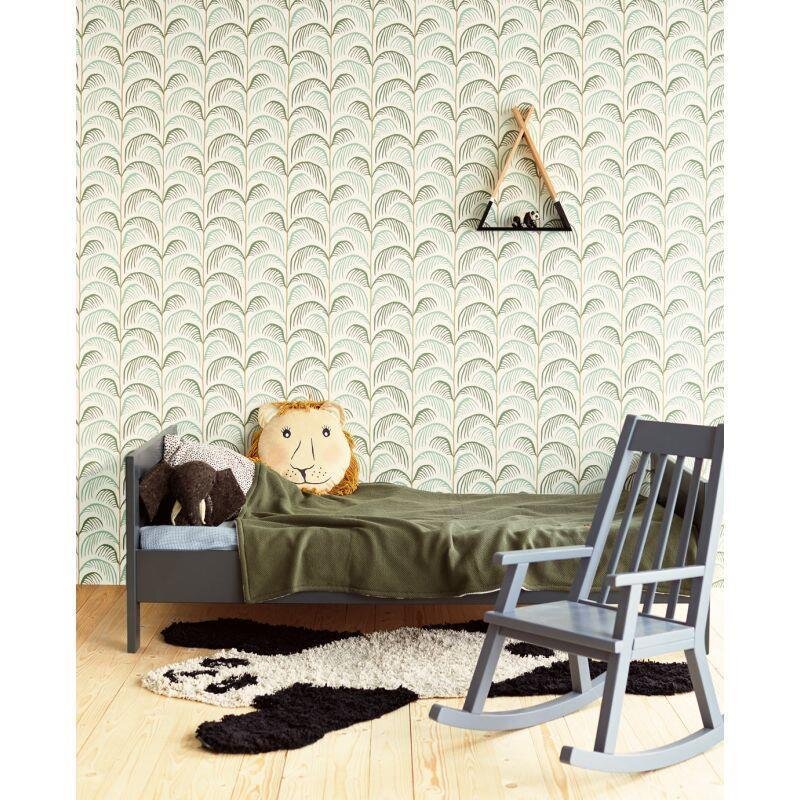 Tapete Grün, Pastellfarben, Weiß Eijffinger Vliestapete (1029810)