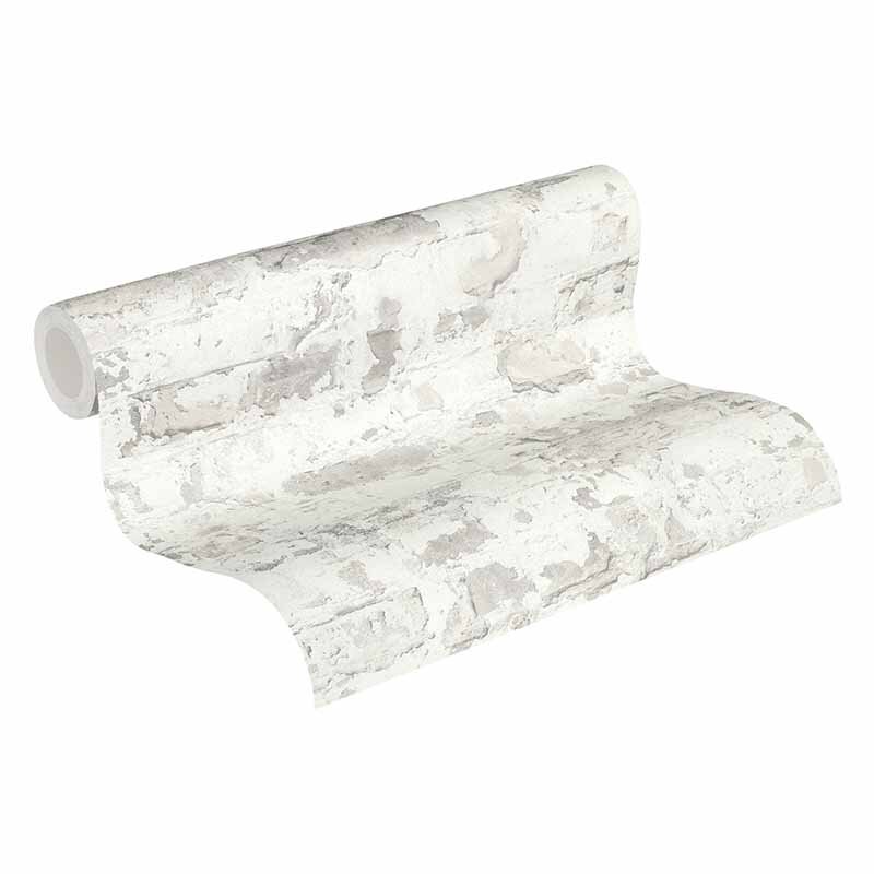 Tapete Beige, Creme, Grau, Silber AS-Creation Vliestapete (1028749)