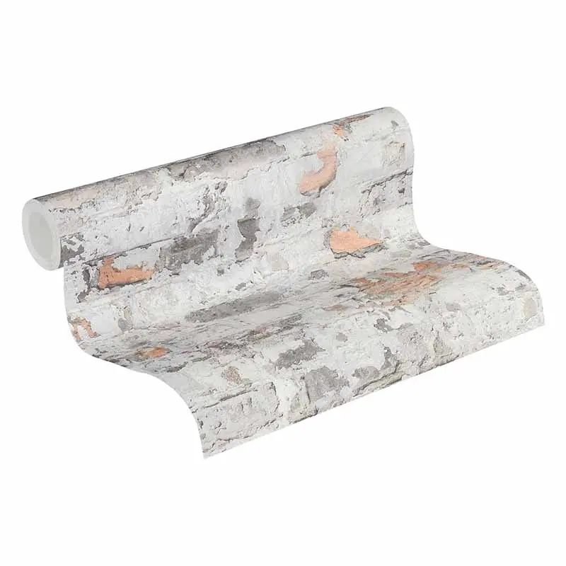 Tapete Beige, Creme, Grau, Silber AS-Creation Vliestapete (1028748)