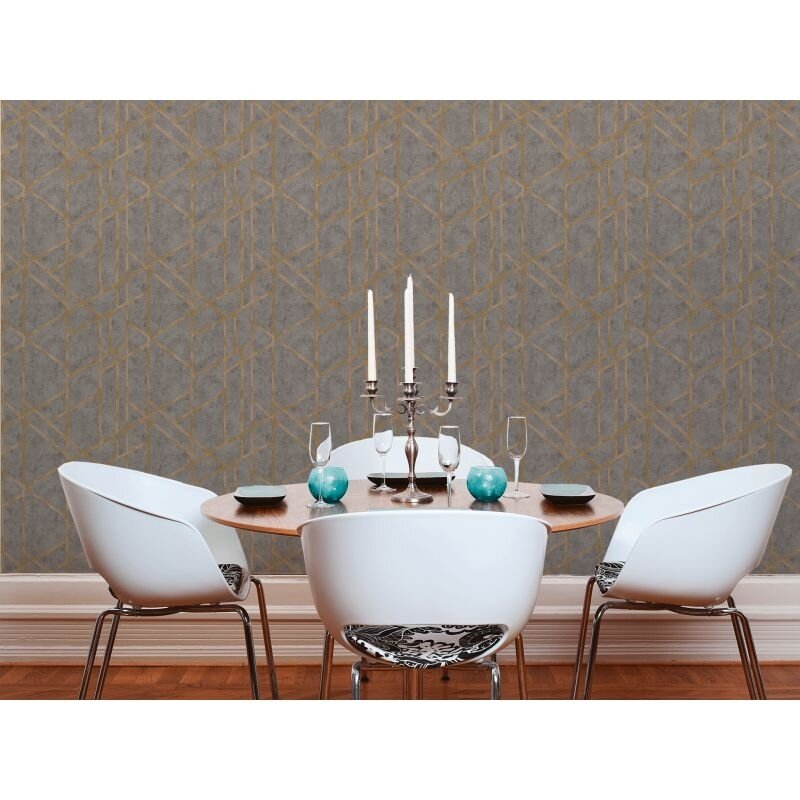 Tapete Gold, Kupfer, Grau, Silber livingwalls Vliestapete (1028743)