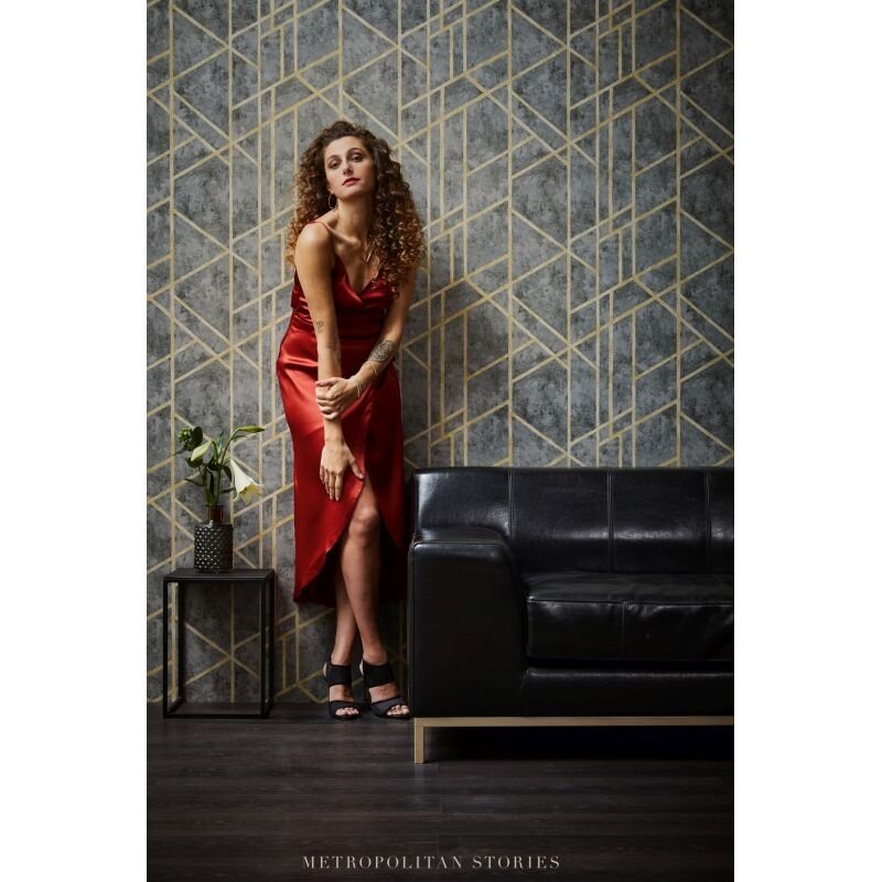 Tapete Gold, Kupfer, Grau, Silber livingwalls Vliestapete (1028743)