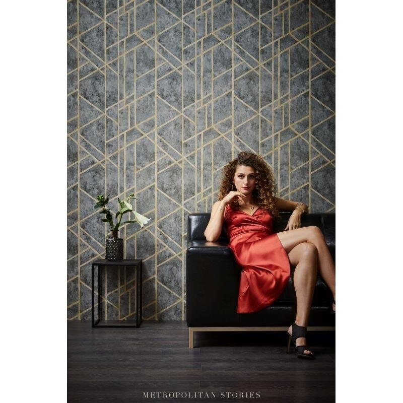 Tapete Gold, Kupfer, Grau, Silber livingwalls Vliestapete (1028743)