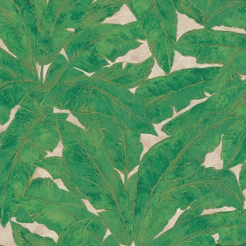 Tapete Beige, Creme, Grün livingwalls Vliestapete (1021352)