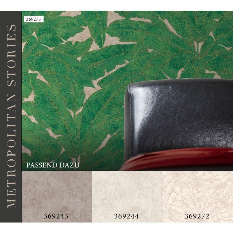 Tapete Beige, Creme, Grün livingwalls Vliestapete (1021352)