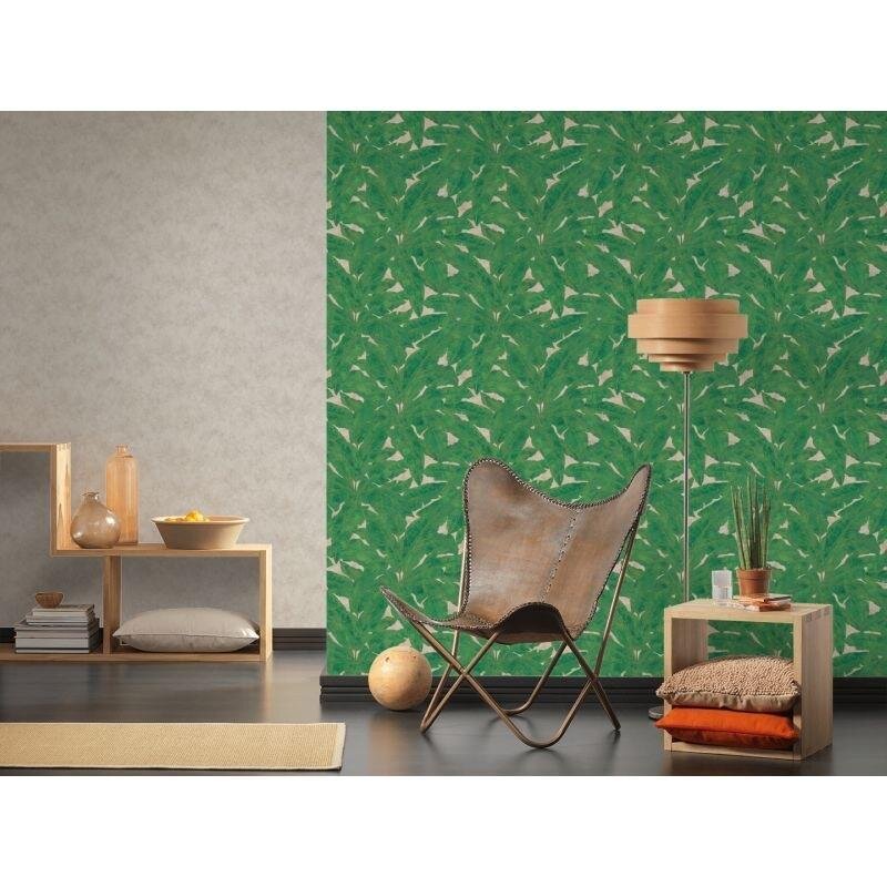 Tapete Beige, Creme, Grün livingwalls Vliestapete (1021352)