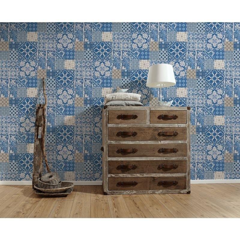 Tapete Blau livingwalls Vliestapete (1028722)