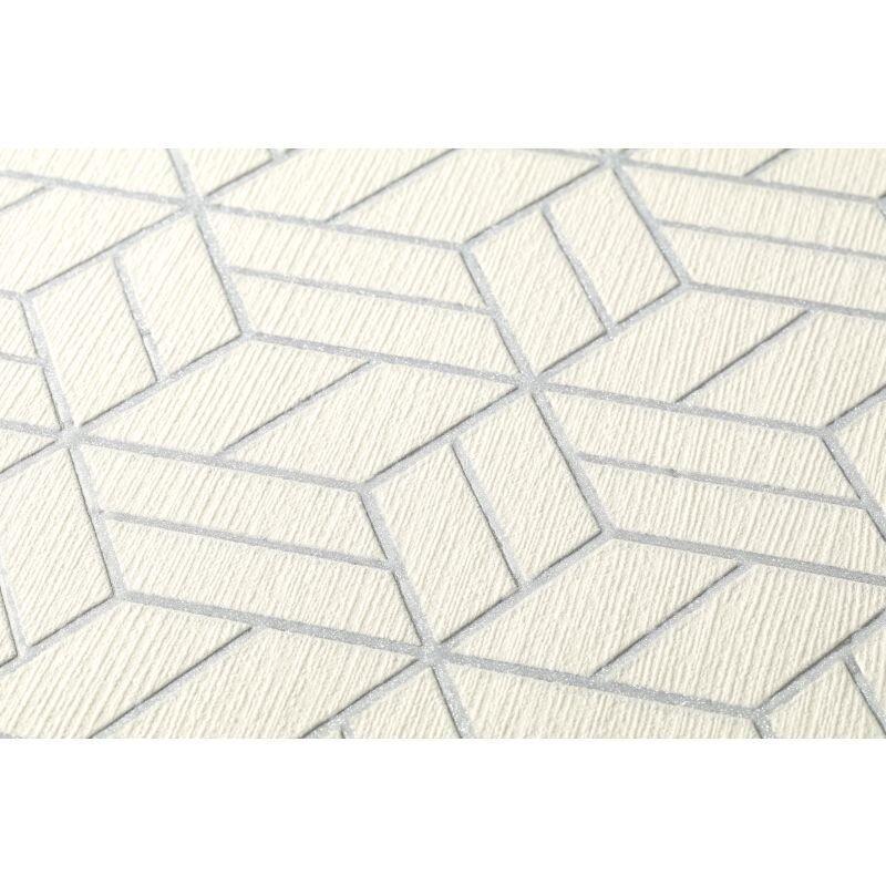 Tapete Grau, Silber, Weiß livingwalls Vliestapete (1028712)