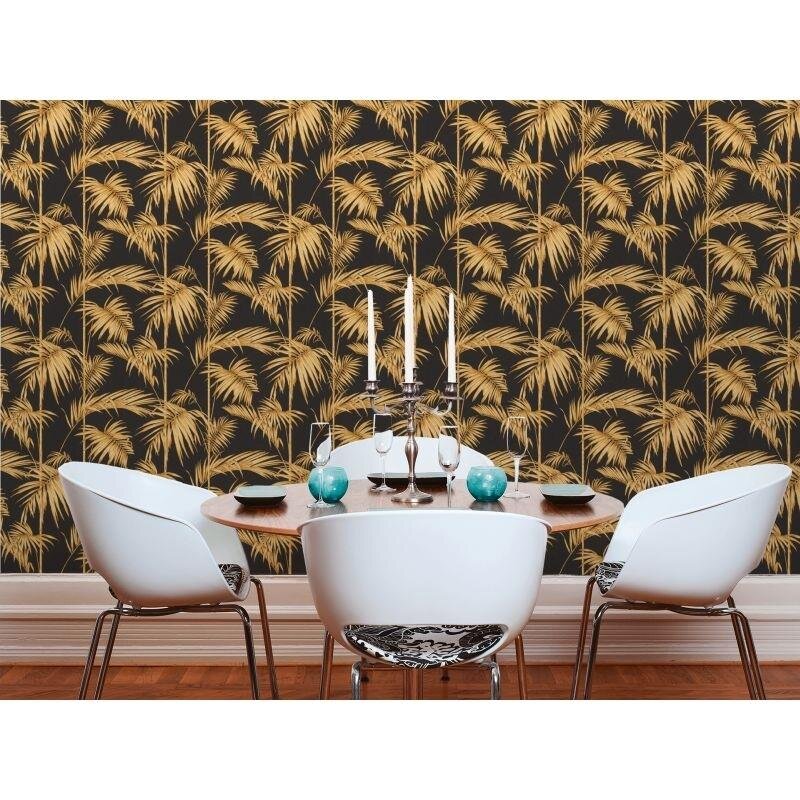 Tapete Orange, Terrakotta, Schwarz, Anthrazit livingwalls Vliestapete (1028710)