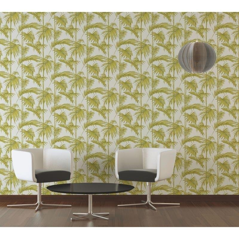 Tapete Grün, Weiß livingwalls Vliestapete (1028709)