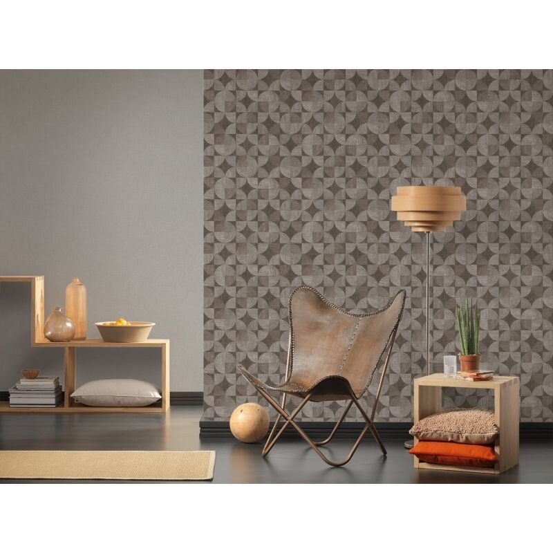 Tapete Braun, Grau, Silber livingwalls Vliestapete (1028702)