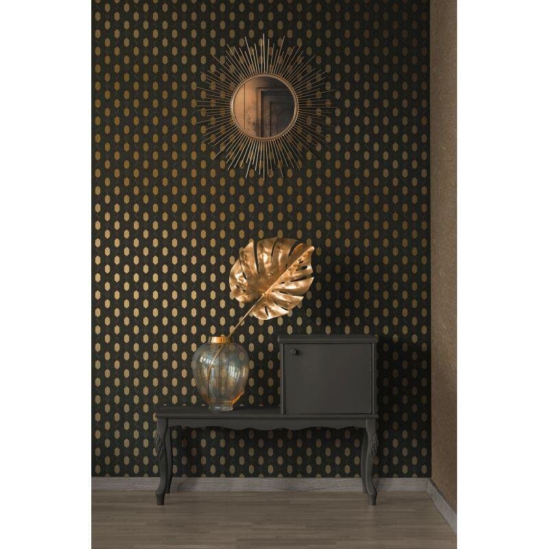 Tapete Beige, Creme, Schwarz, Anthrazit Architects Paper Vliestapete (1021360)